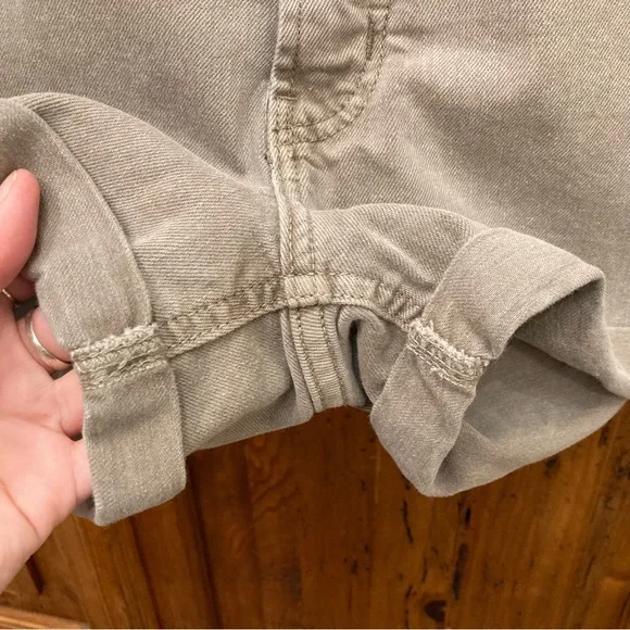 Taupe High Rise Shorts - Picture 2 of 8